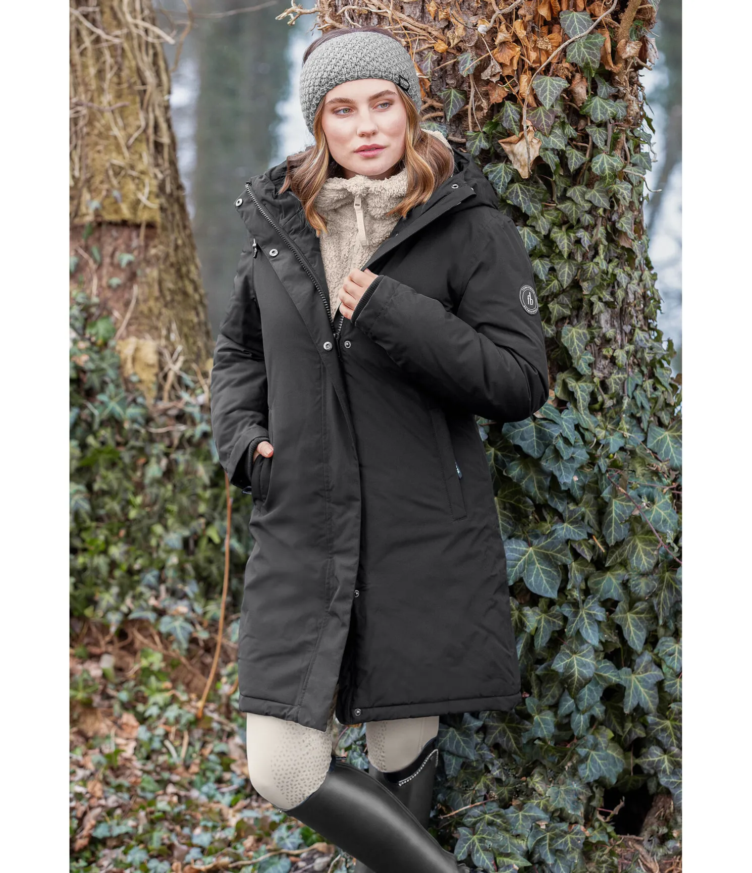 Manteau d'équitation technique à capuche Amelie