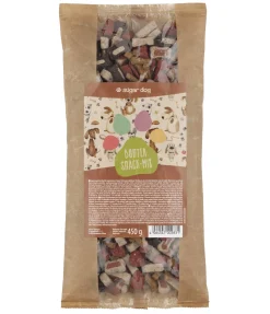 Mélange de friandises colorées pour chien