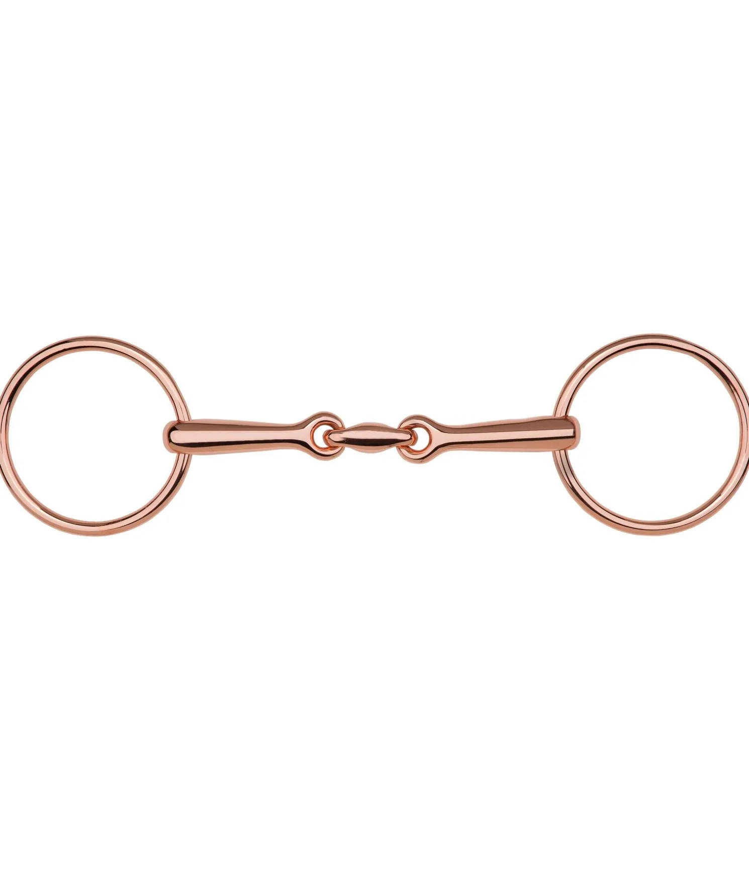 Mors à anneaux double brisure Rosé
