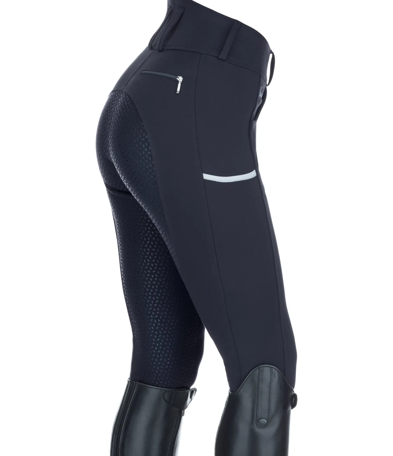 Pantalon d'équitation confort taille haute à fond intégral grip Juliane