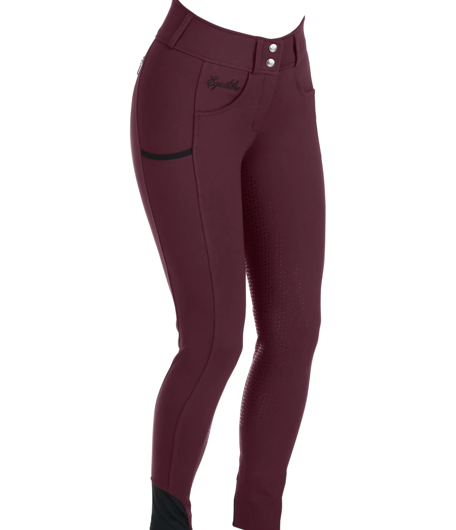 Pantalon d'équitation confort taille haute à fond intégral grip Juliane
