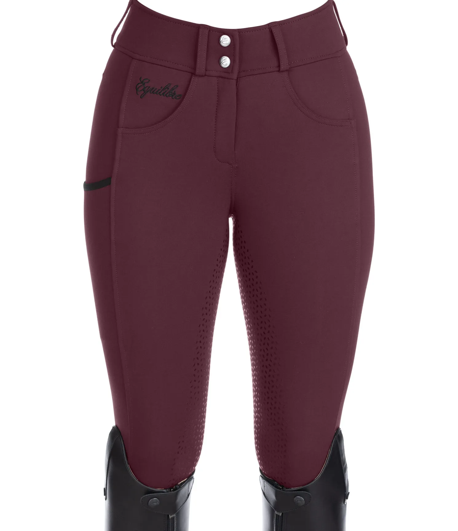 Pantalon d'équitation confort taille haute à fond intégral grip Juliane