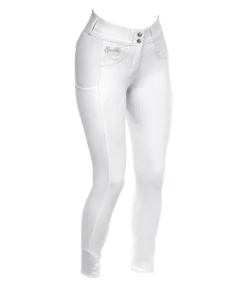 Pantalon d'équitation confort taille haute à fond intégral grip Juliane