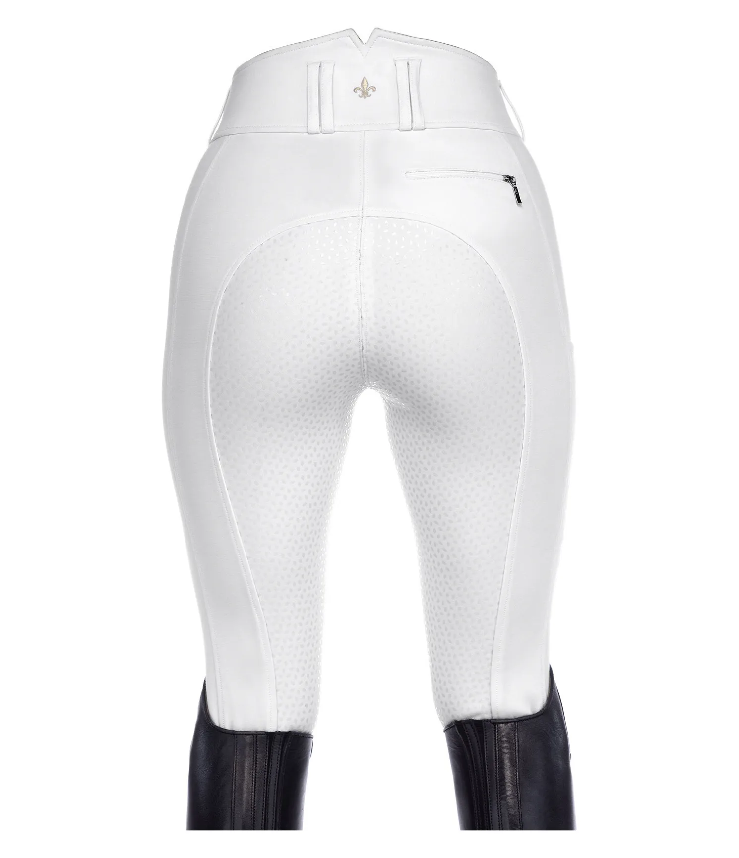 Pantalon d'équitation confort taille haute à fond intégral grip Juliane