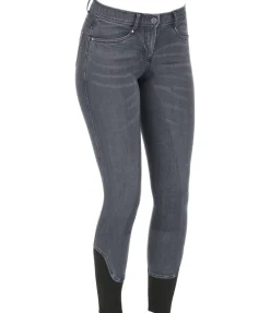 Pantalon d'équitation denim à fond intégral Grip Linea