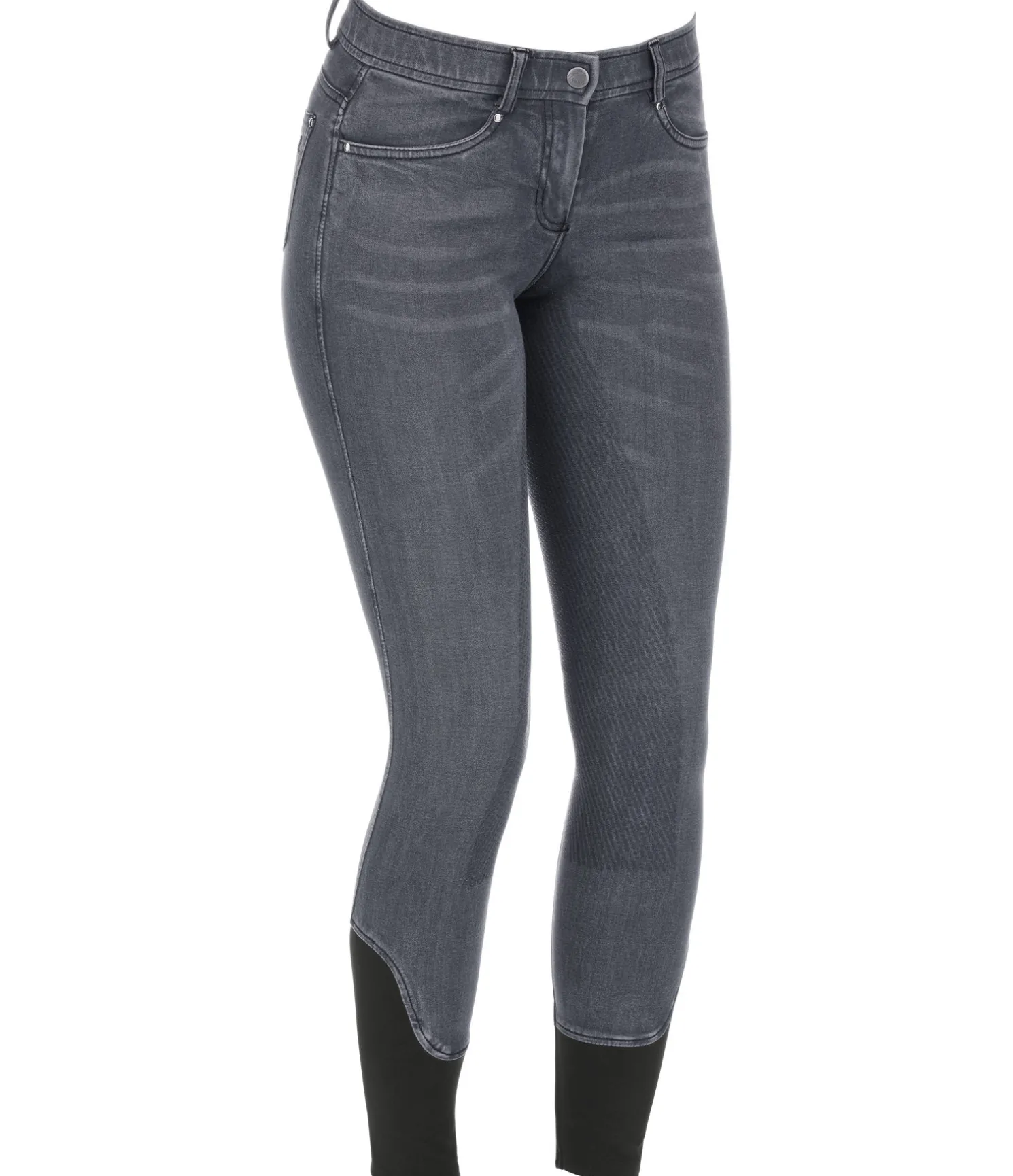Pantalon d'équitation denim à fond intégral Grip Linea
