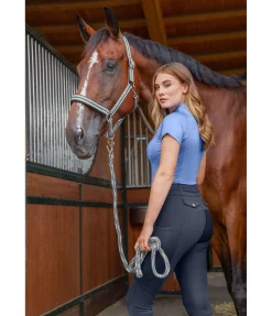 Pantalon d'équitation d'été hybride à fond intégral grip Samira-Mesh