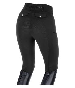 Pantalon d'équitation d'été hybride à fond intégral grip Samira-Mesh