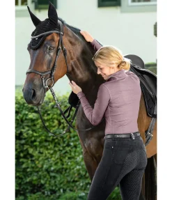 Pantalon d'équitation en jean à fond intégral grip Estelle