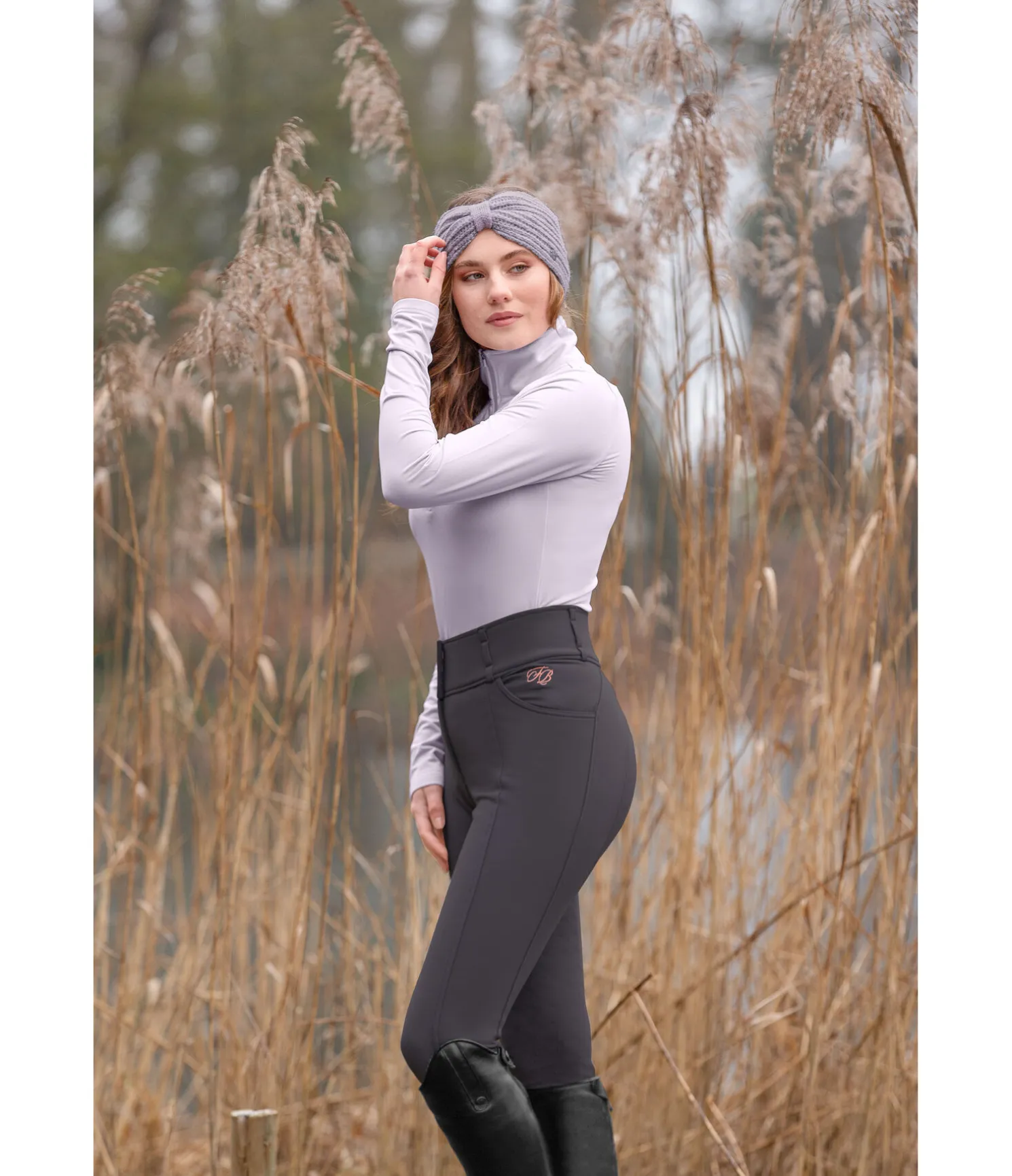 Pantalon d'équitation à fond intégral grip Femke