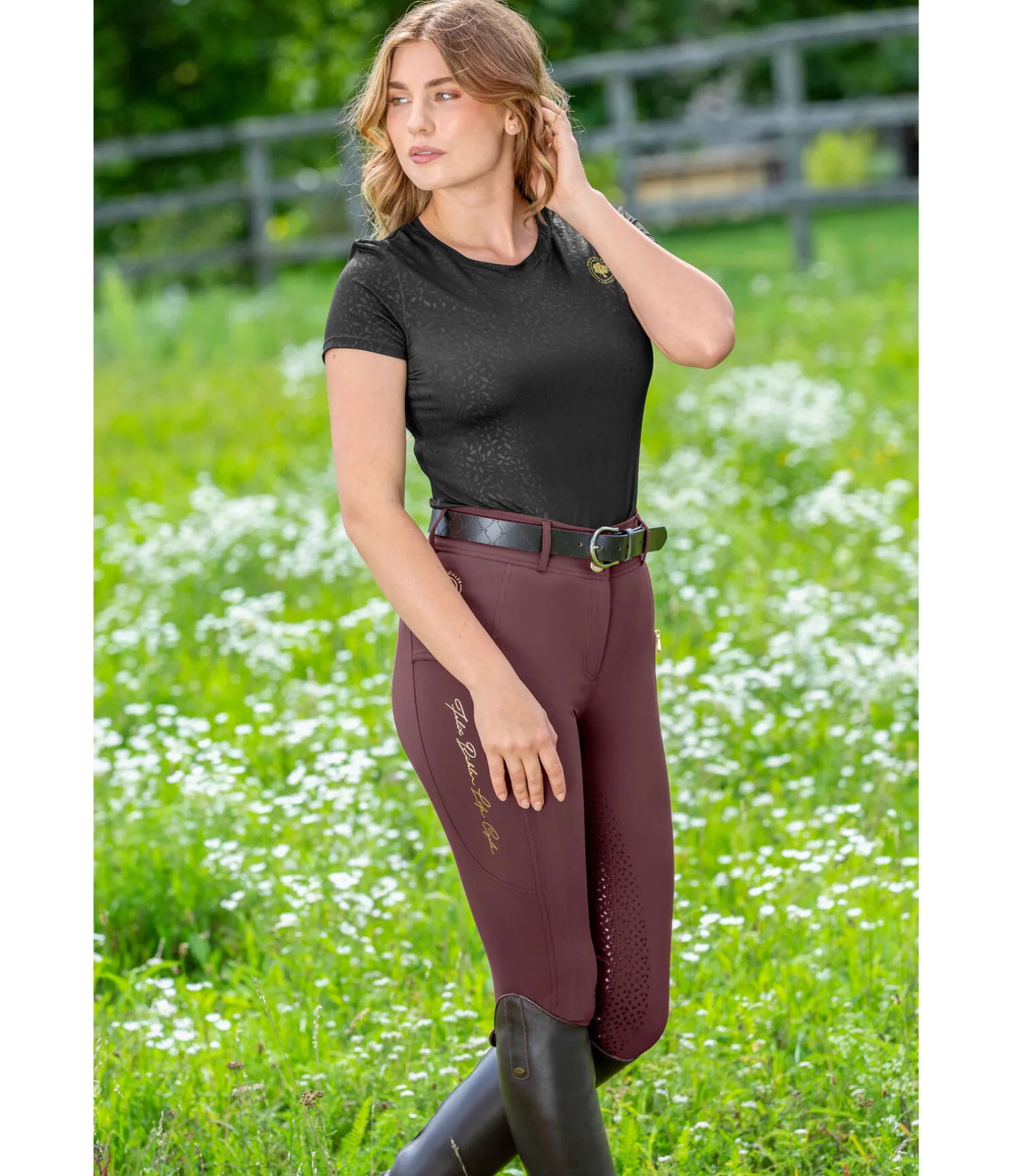 Pantalon d'équitation à fond intégral grip Life Cycle
