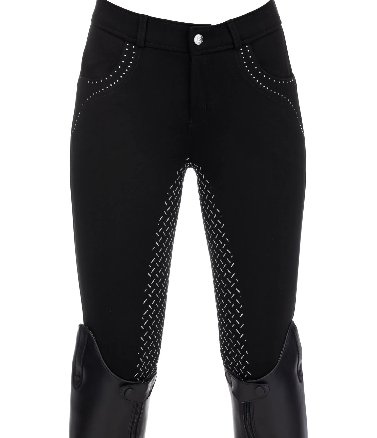 Pantalon d'équitation à fond intégral grip enfant Caria