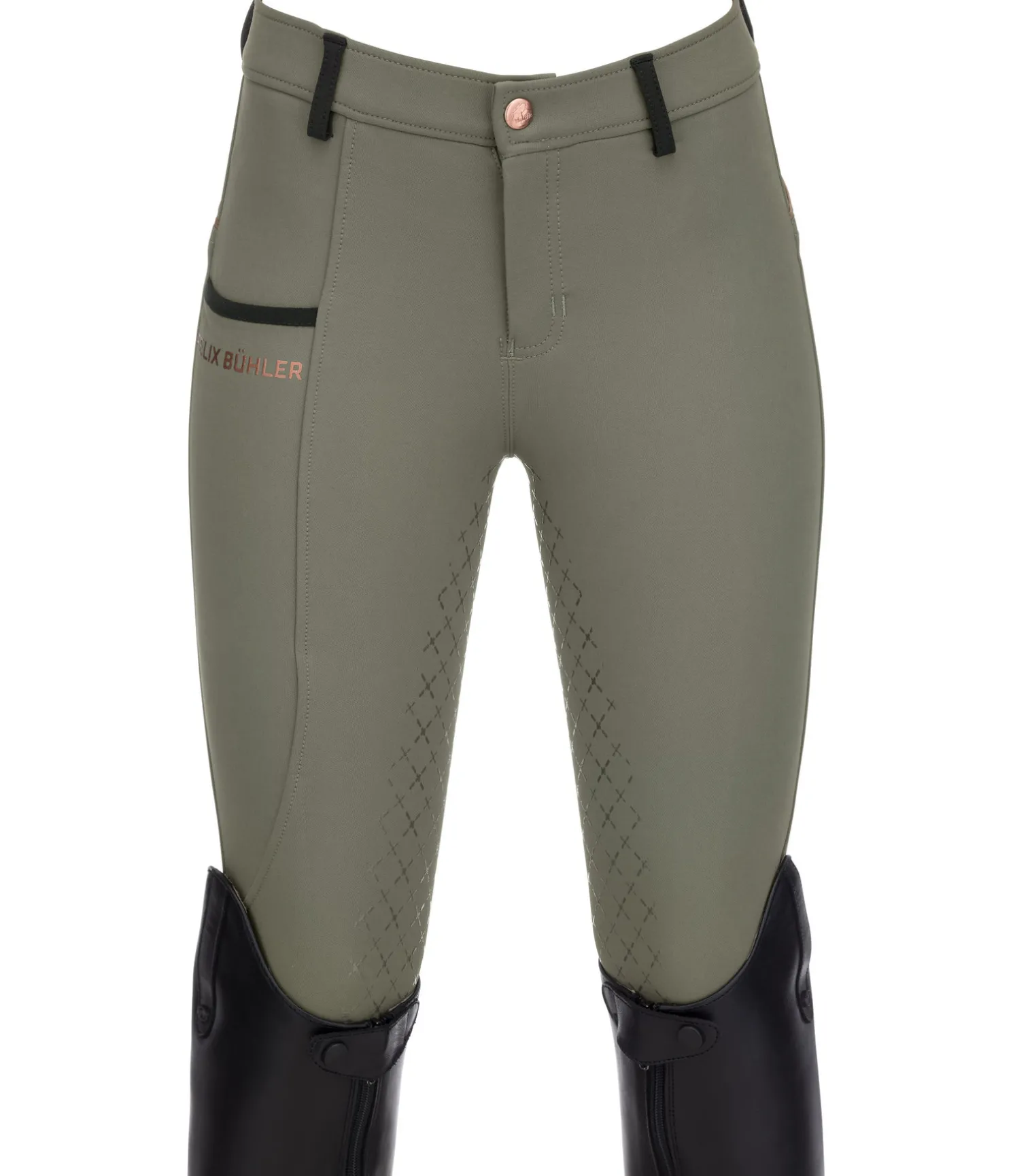 Pantalon d'équitation à fond intégral Grip enfant Paula