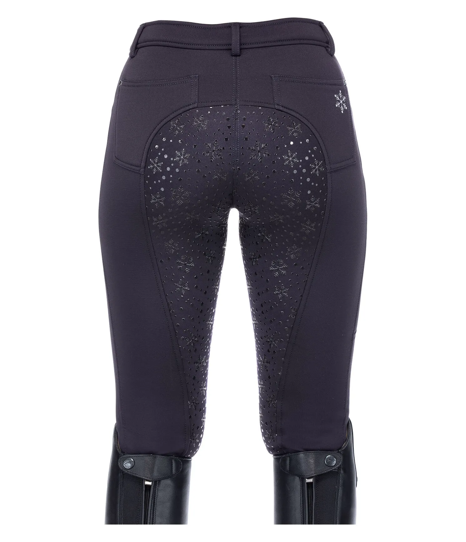 Pantalon d'équitation hybride et thermique à fond intégral grip enfant Caitlyn II