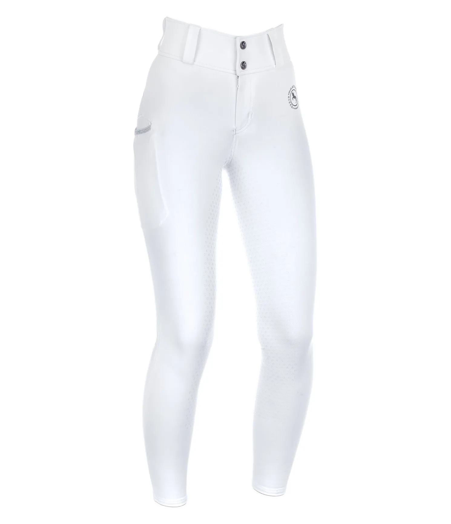 Pantalon d'équitation hybride à fond intégral grip enfant Jola