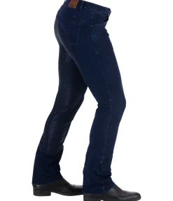 Pantalon d'équitation jodhpur en jean avec fond intégral grip homme Owen
