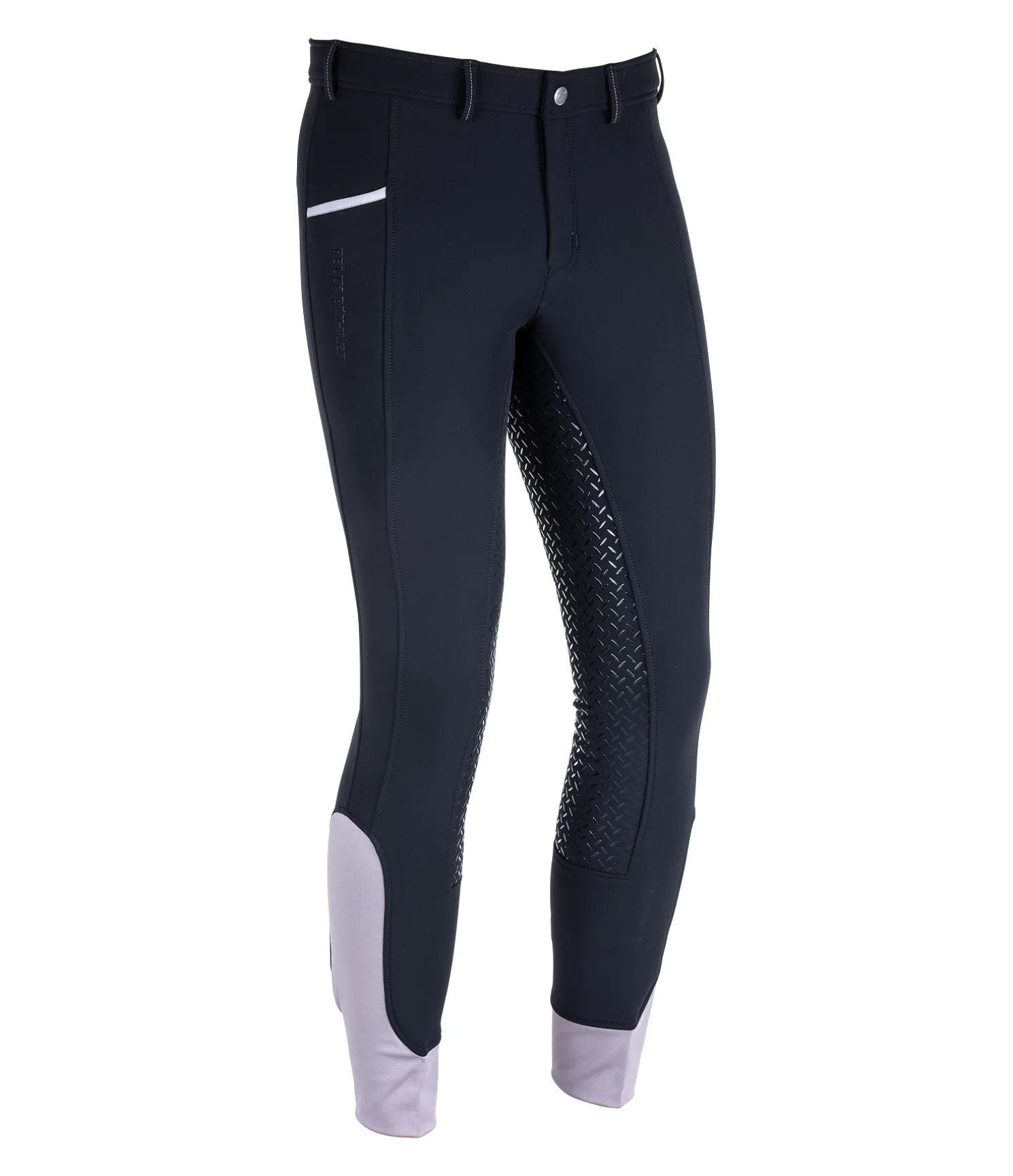 Pantalon d'équitation softshell à fond intégral grip homme Oliver
