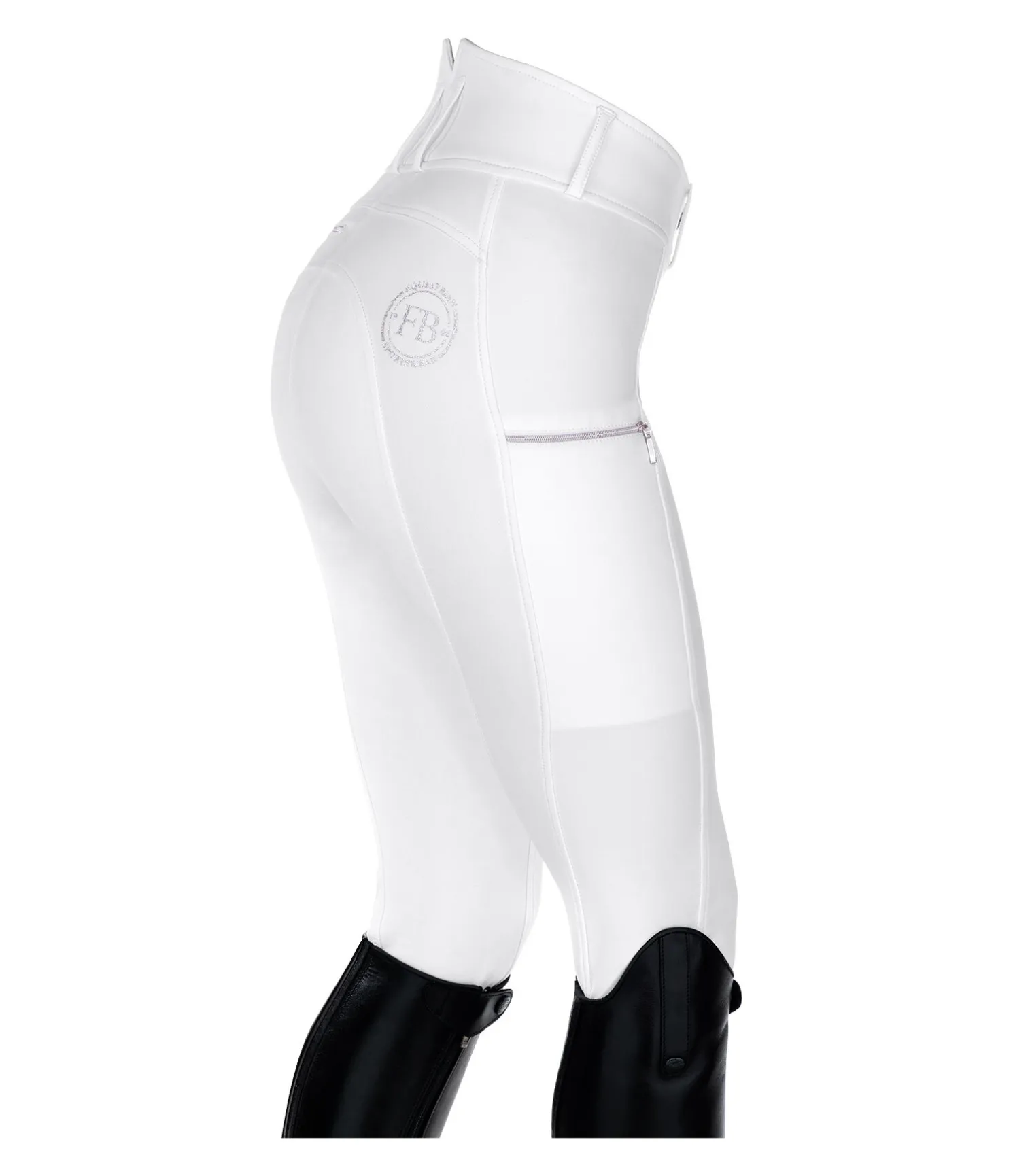 Pantalon d'équitation taille haute à fond intégral Marleen