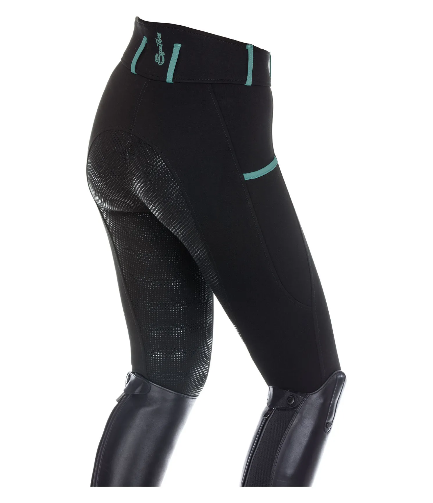 Pantalon d'équitation taille haute à fond intégral enfant Olwen