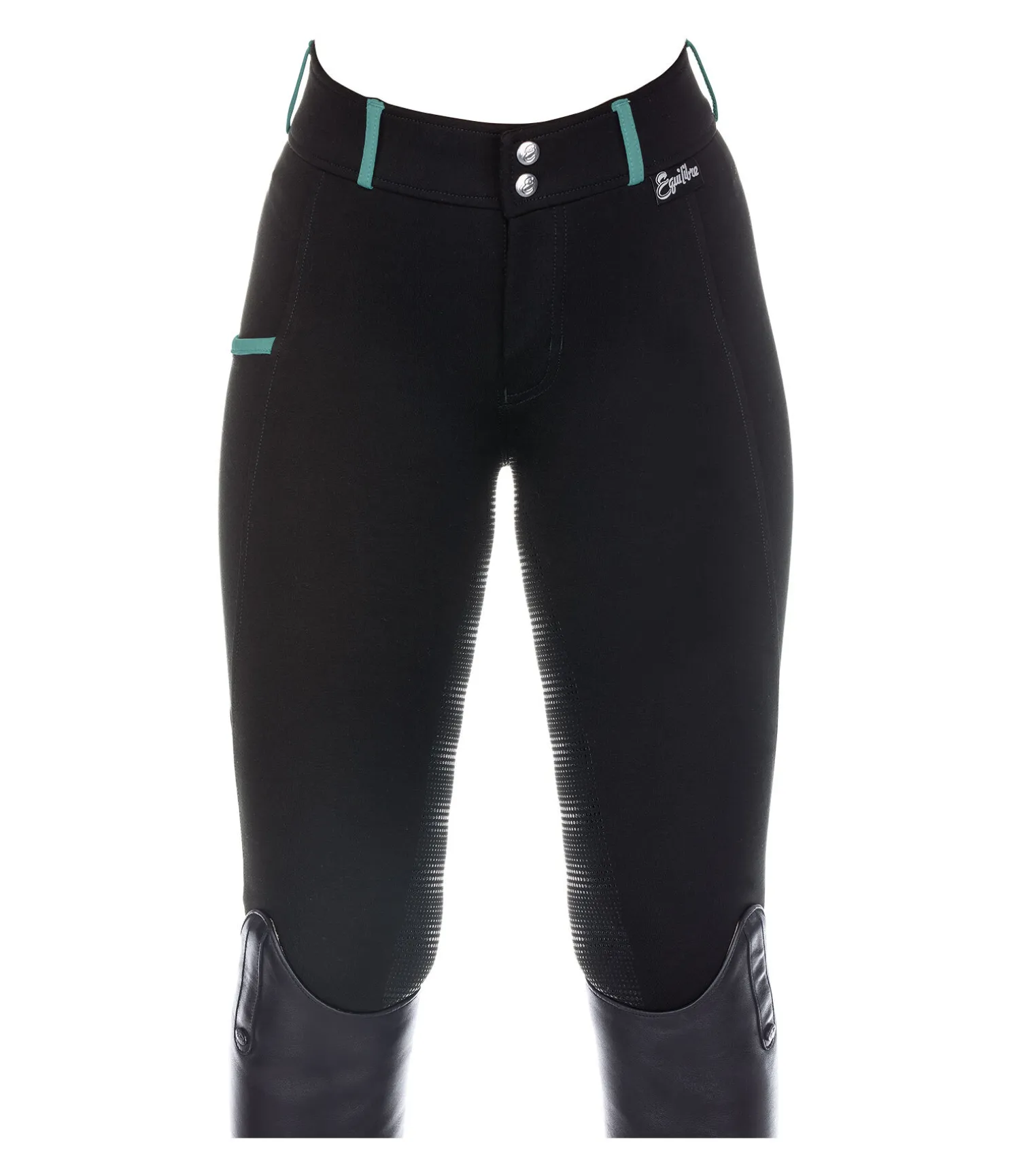 Pantalon d'équitation taille haute à fond intégral enfant Olwen