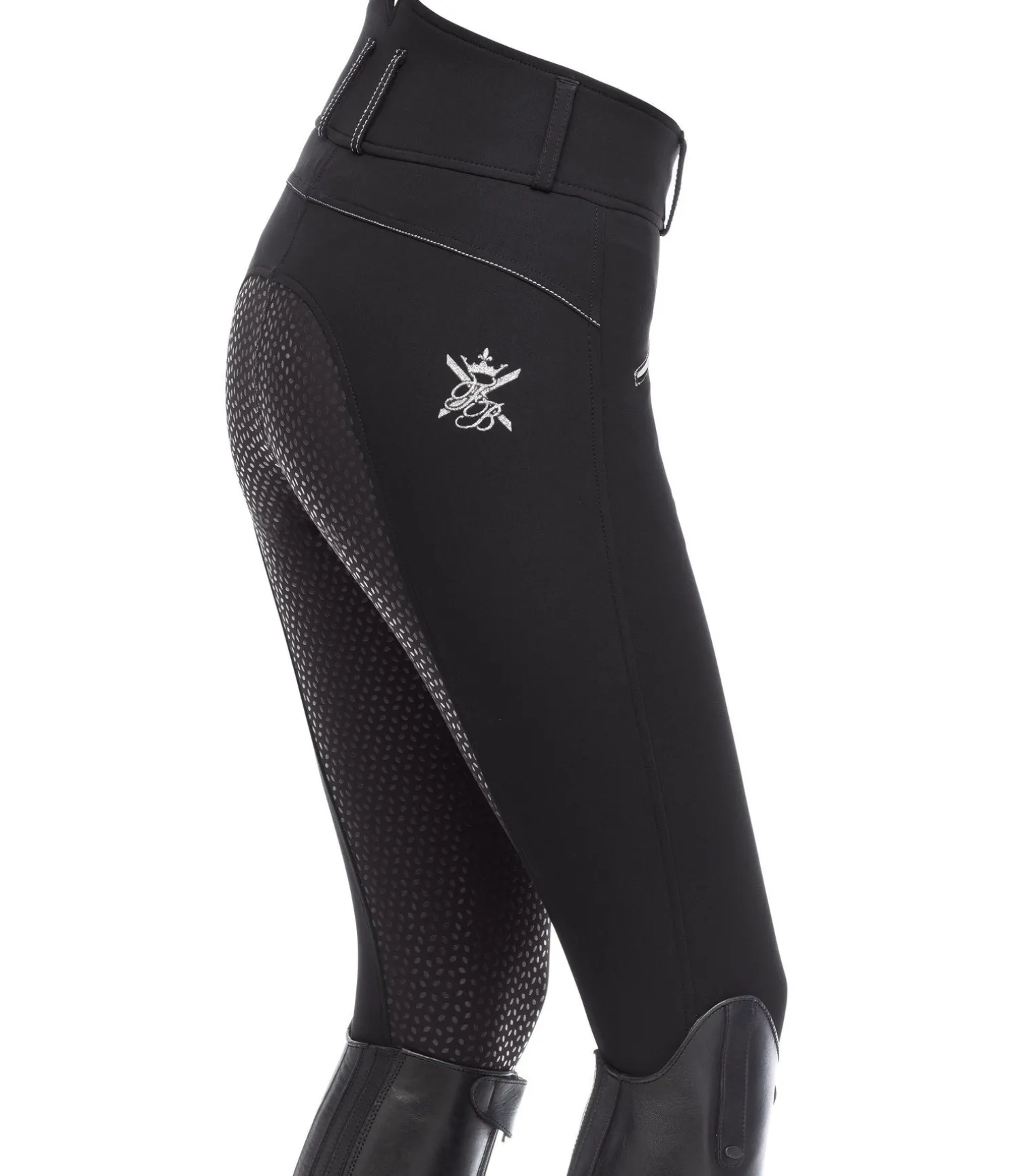 Pantalon d'équitation taille haute à fond intégral Grip Catherine