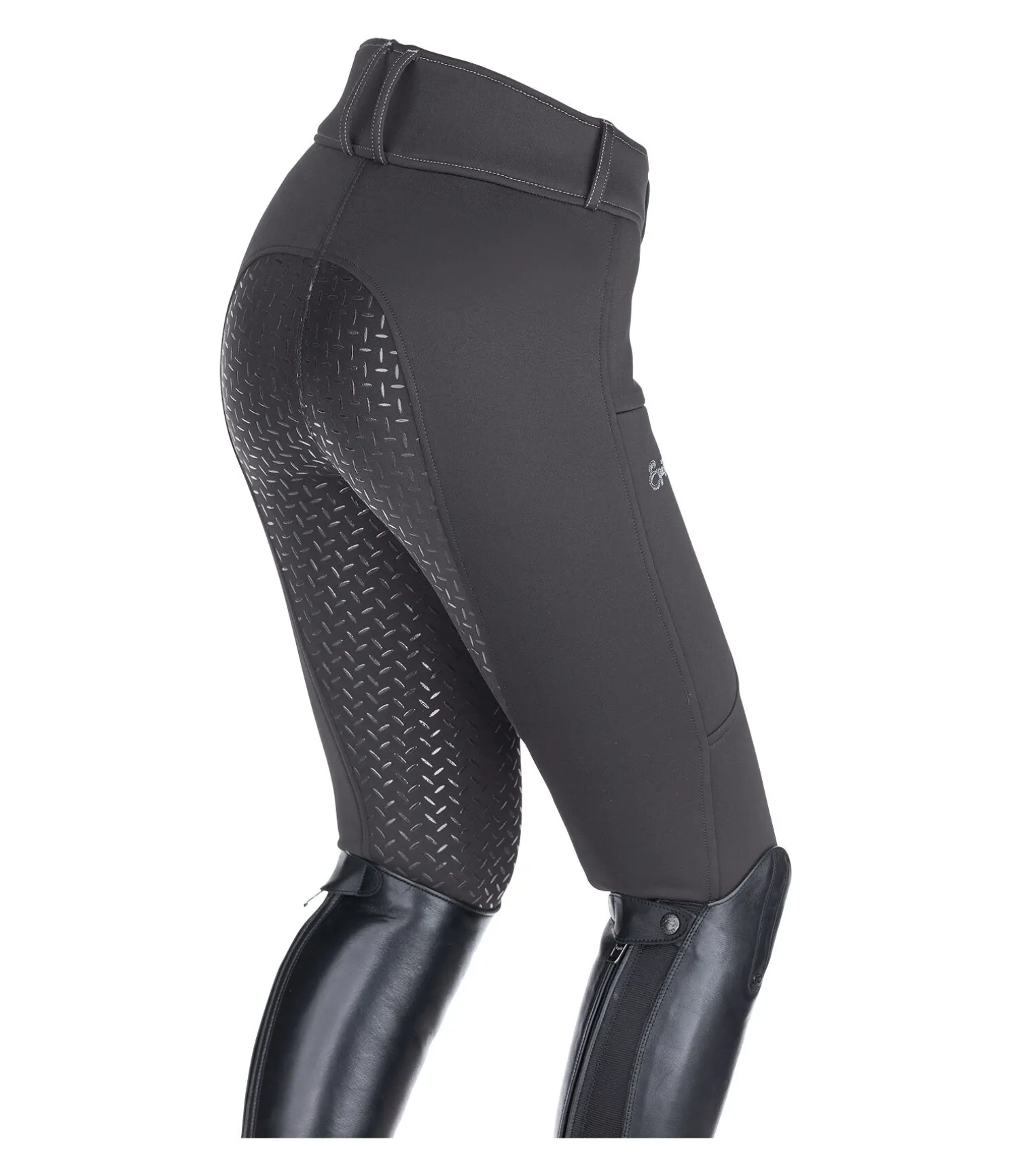 Pantalon d'équitation thermique et hybride à fond intégral grip enfant Talea