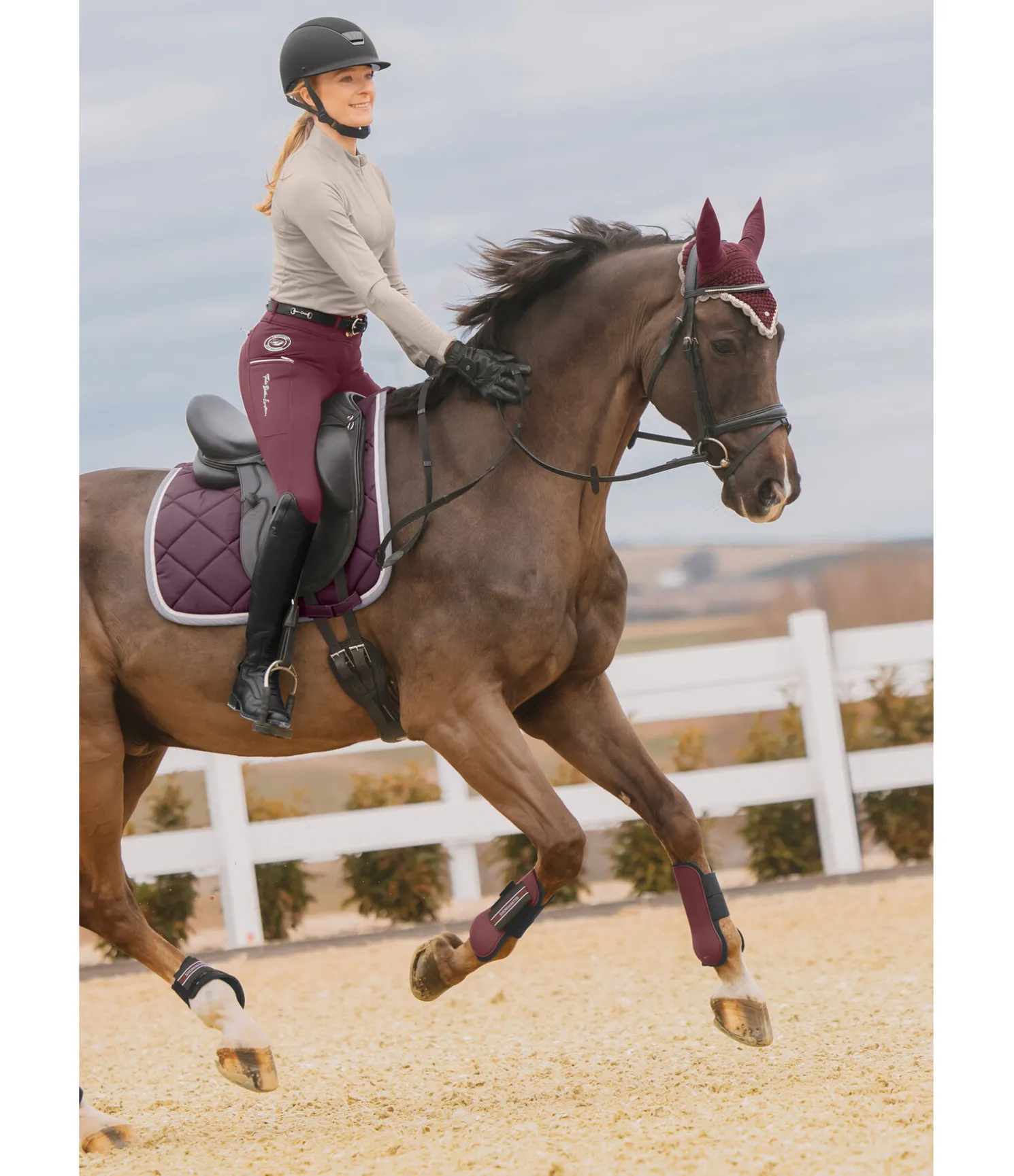Pantalon d'équitation thermique hybride à fond intégral grip Cheyenne
