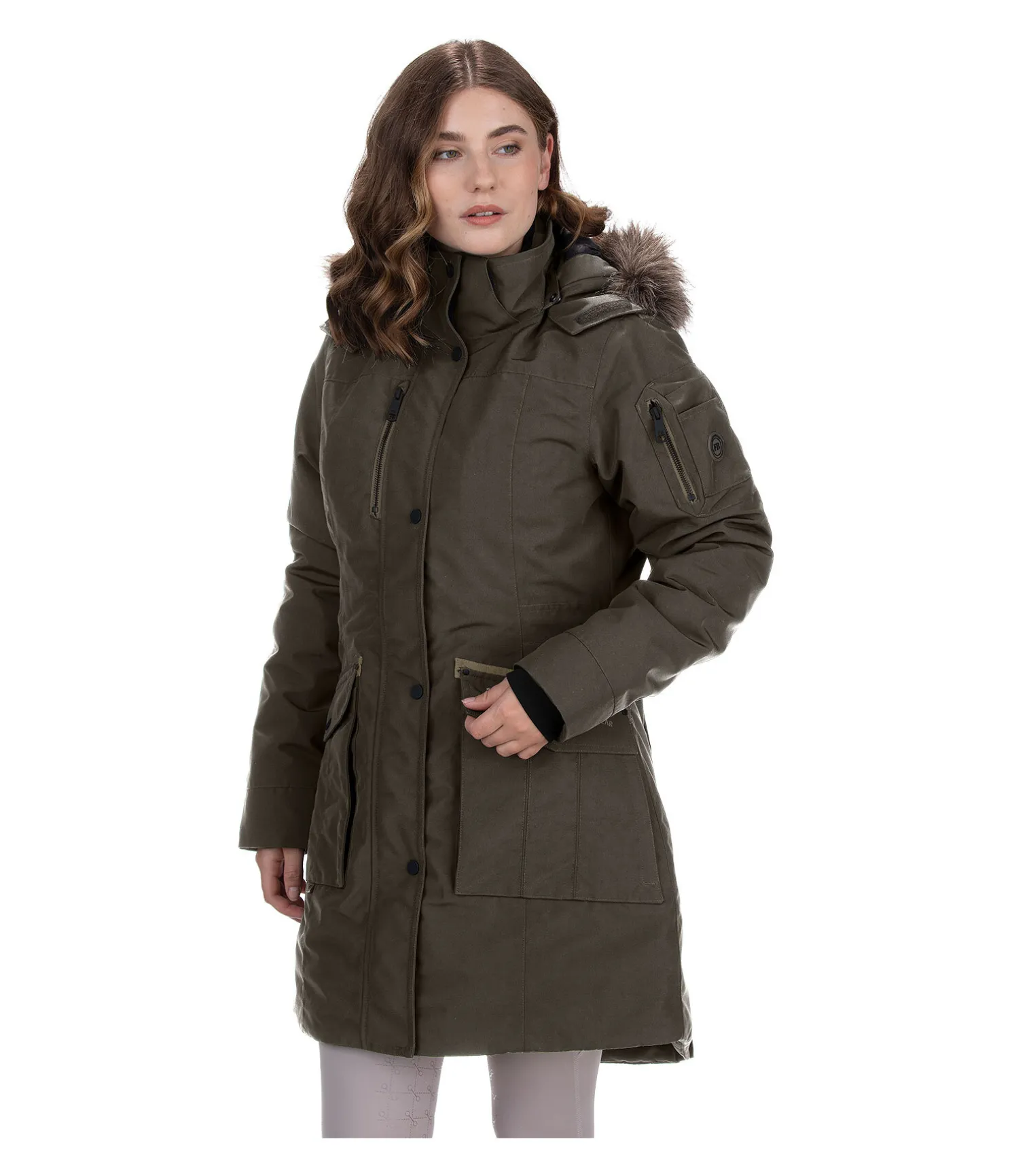 Parka d'équitation technique à capuche Ulla