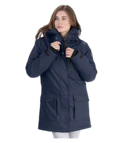 Parka d'équitation technique à capuche Anouk