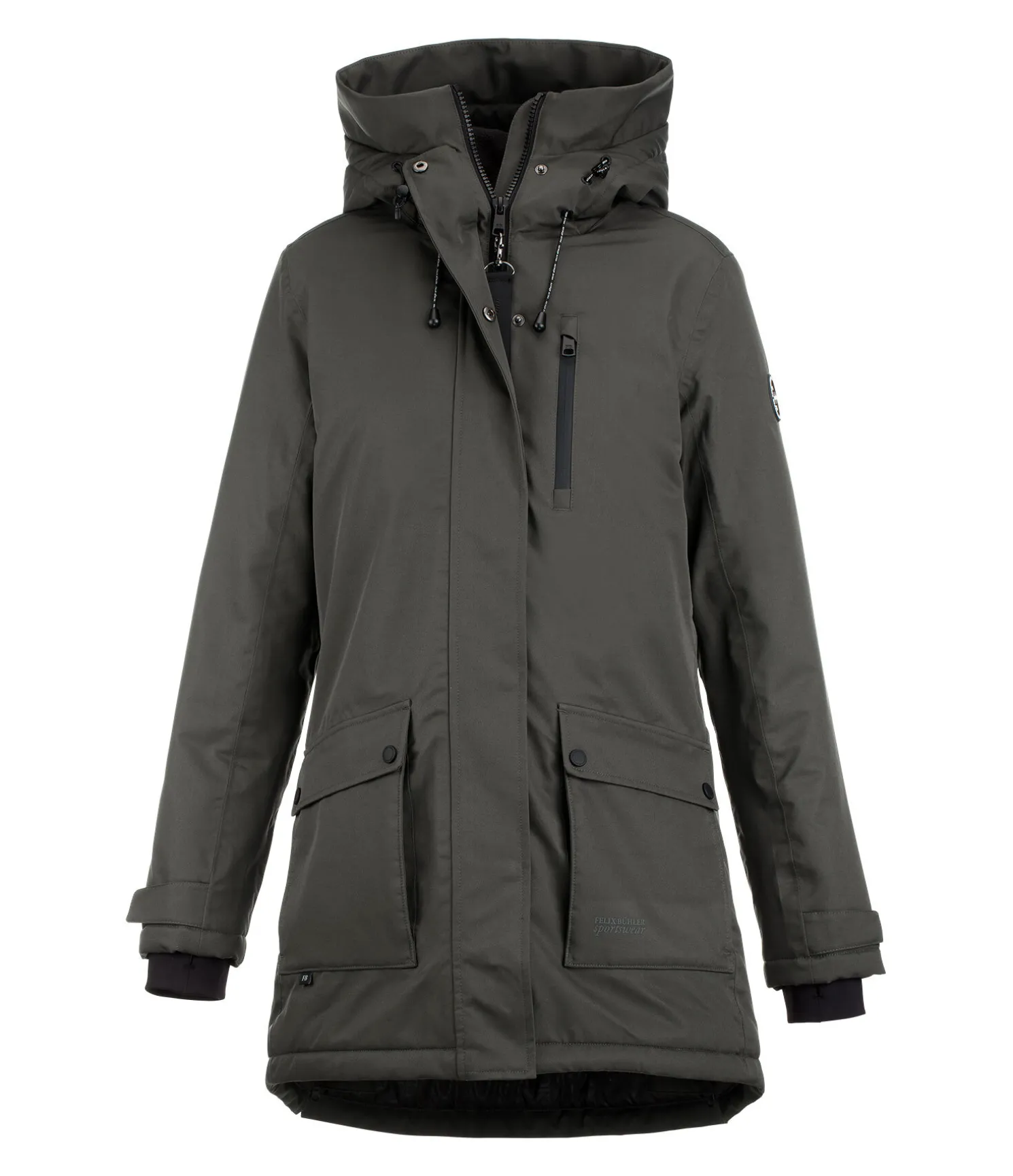 Parka d'équitation technique à capuche Anouk