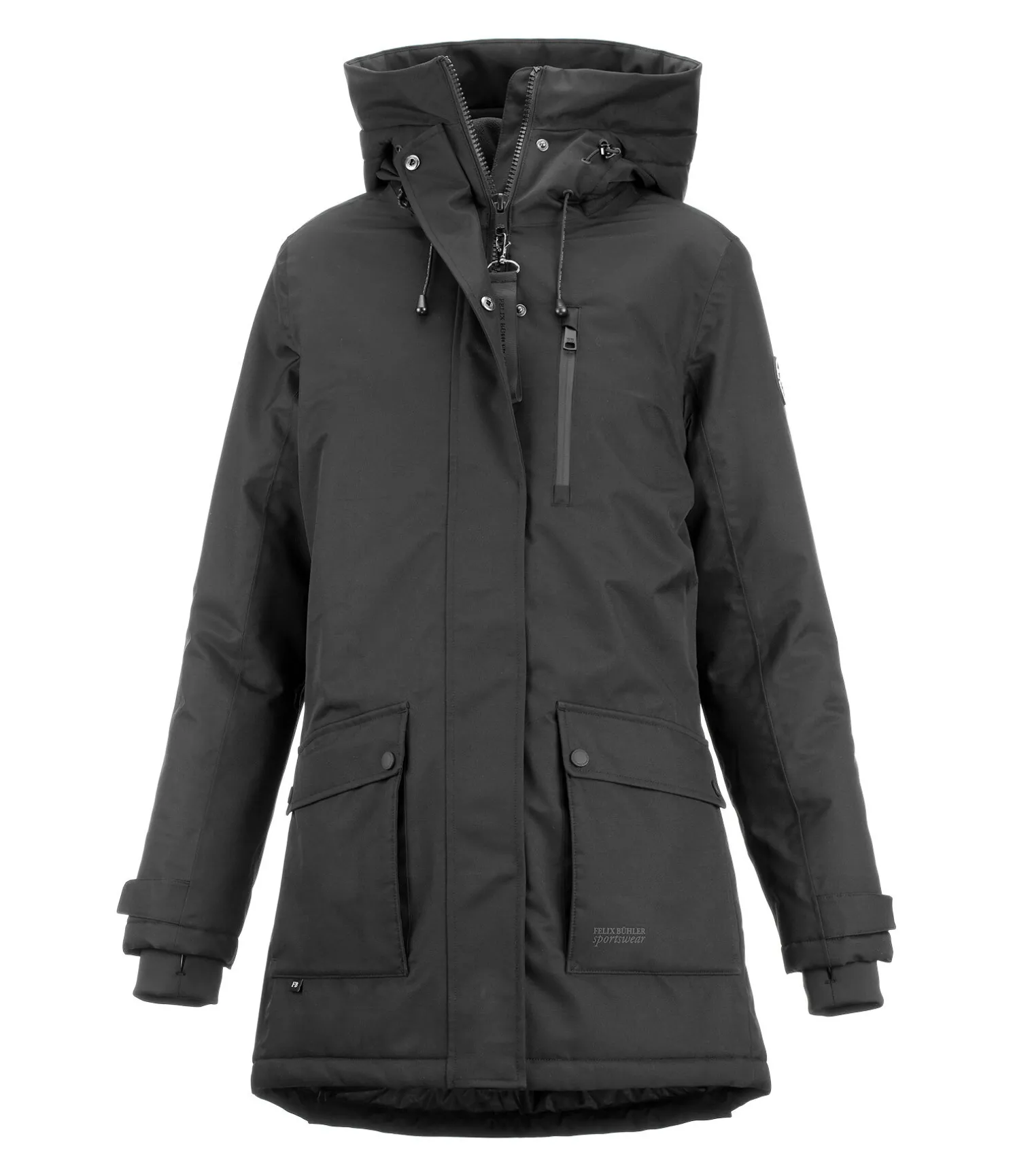 Parka d'équitation technique à capuche Anouk