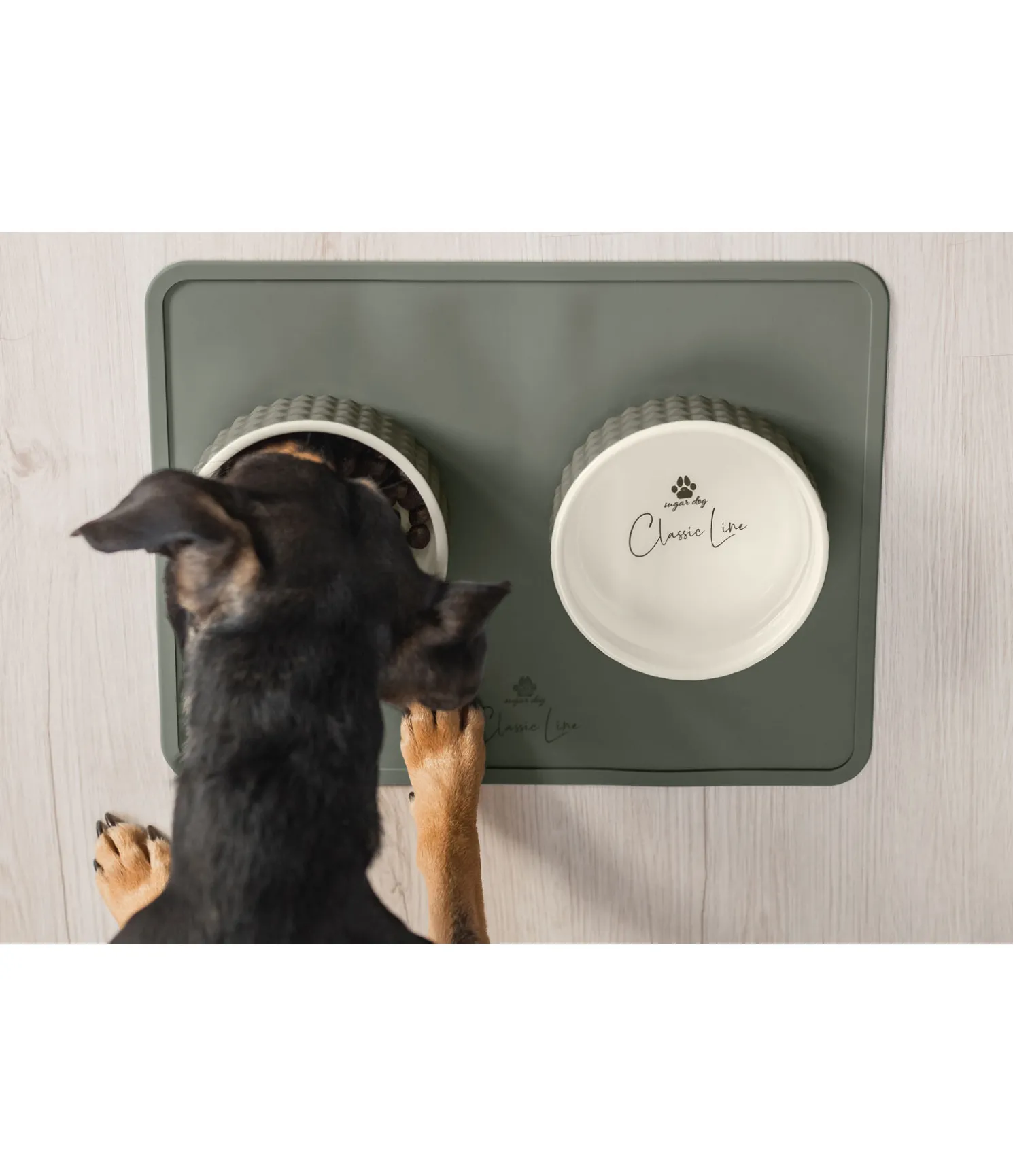 Plateau pour gamelles en silicone pour chien Salinas