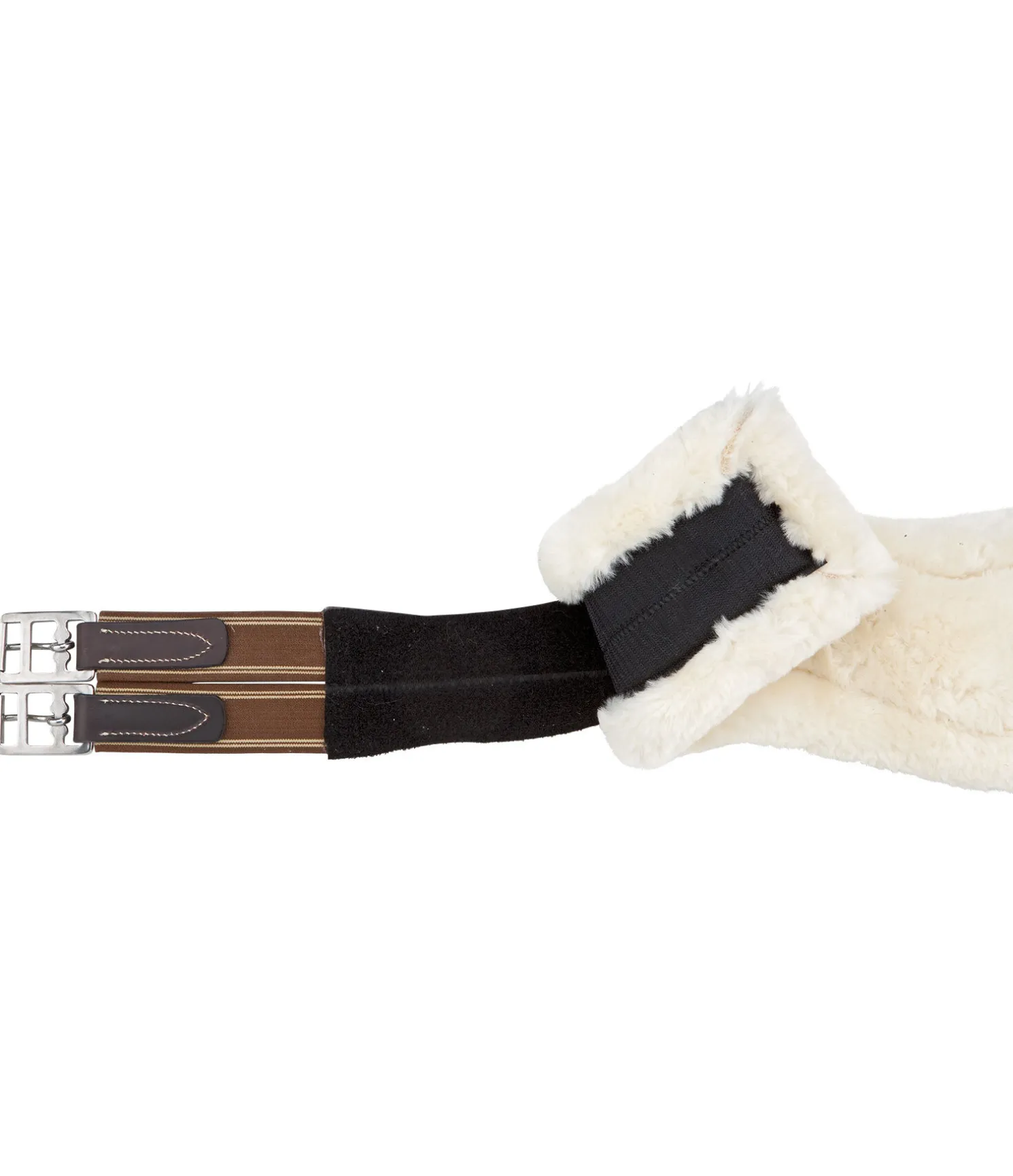 Sangle anatomique en cuir avec polaire Teddy amovible Naira