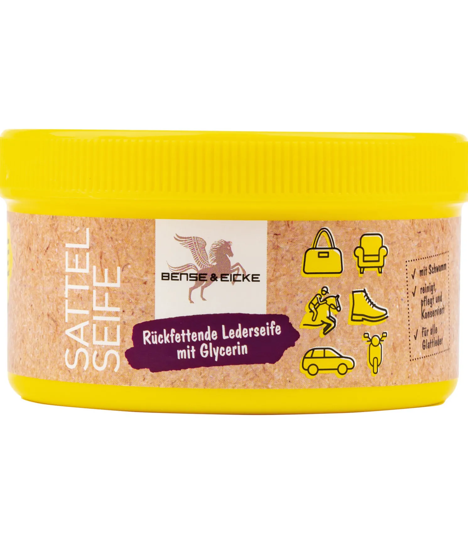 Savon de selle avec éponge