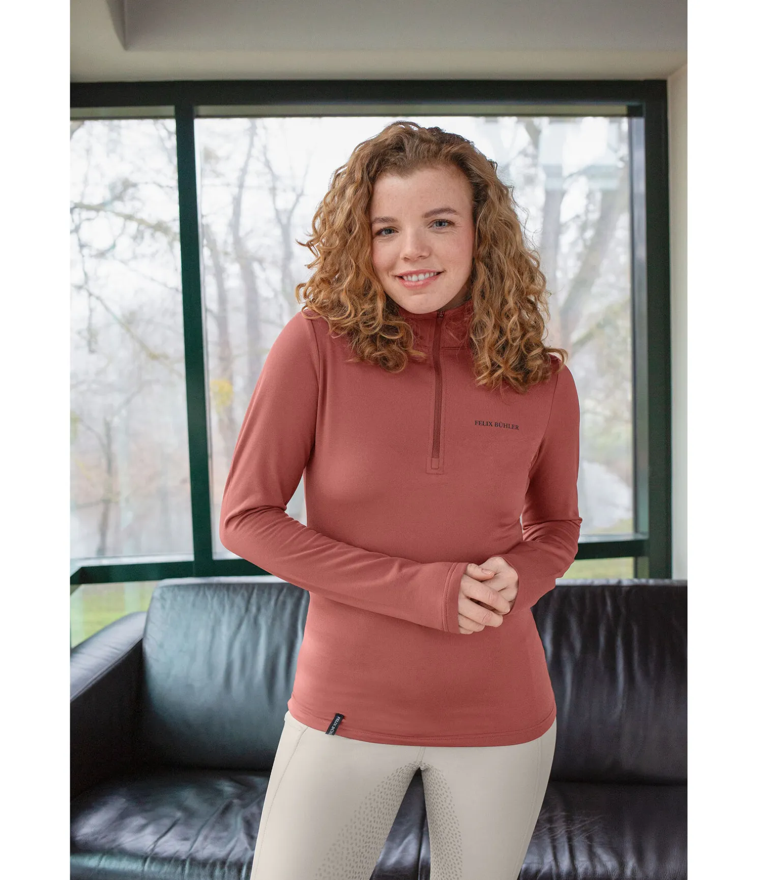 T-shirt à manches longues stretch Performance Frieda