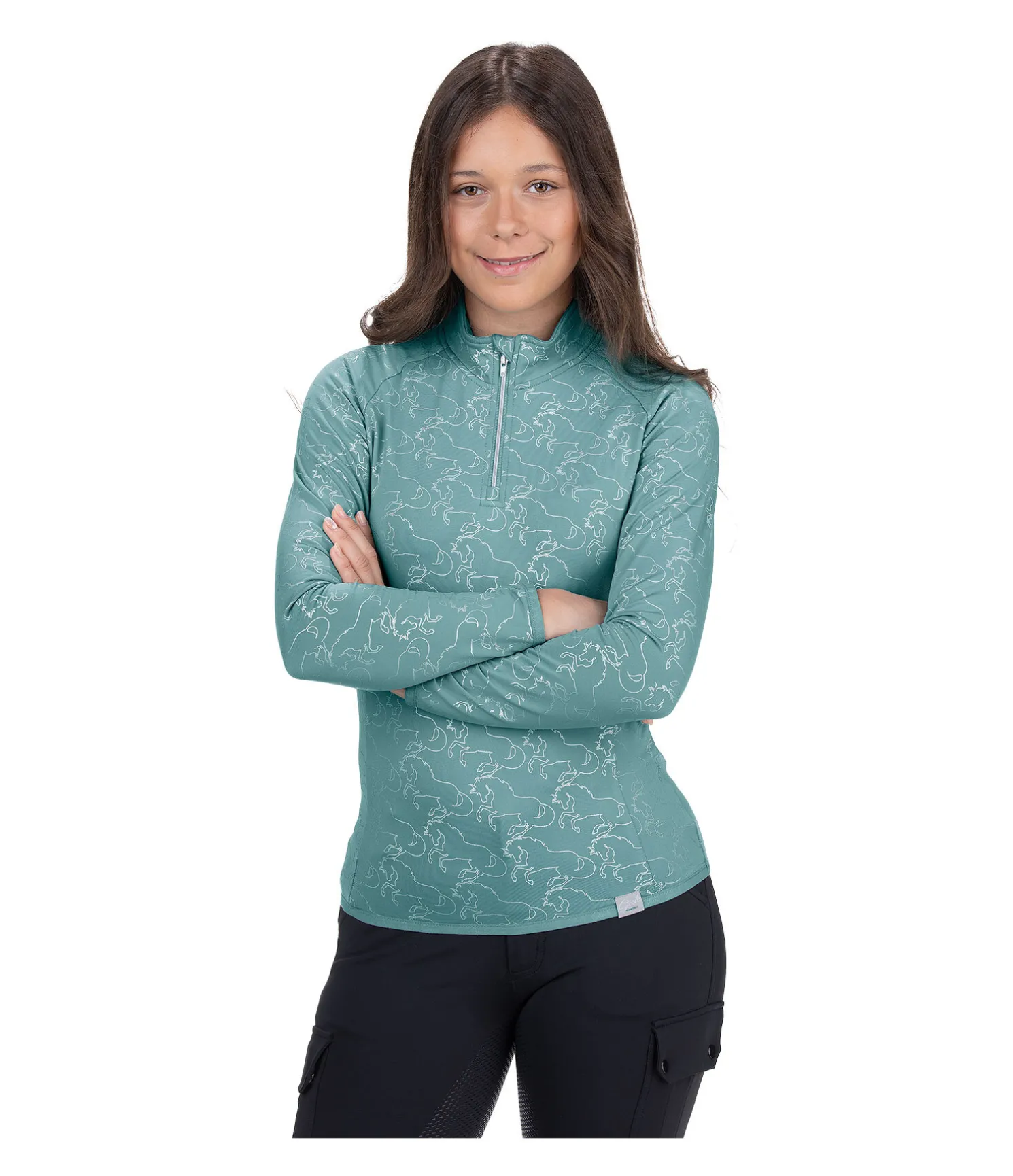 T-shirt technique à manches longues en stretch enfant Xena