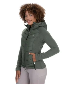 Veste bi-matière à capuche Elisa