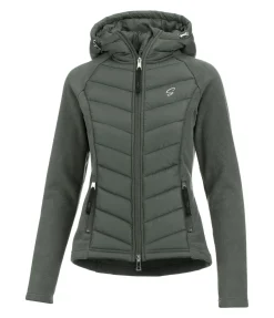 Veste bi-matière à capuche Elisa