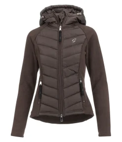Veste bi-matière à capuche Elisa