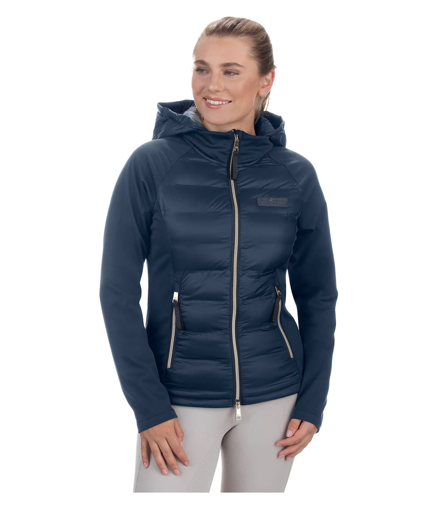 Veste bi-matière à capuche Jolie