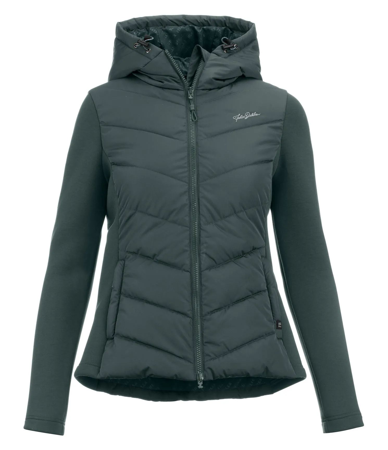 Veste d'équitation bi-matière à capuche Melli