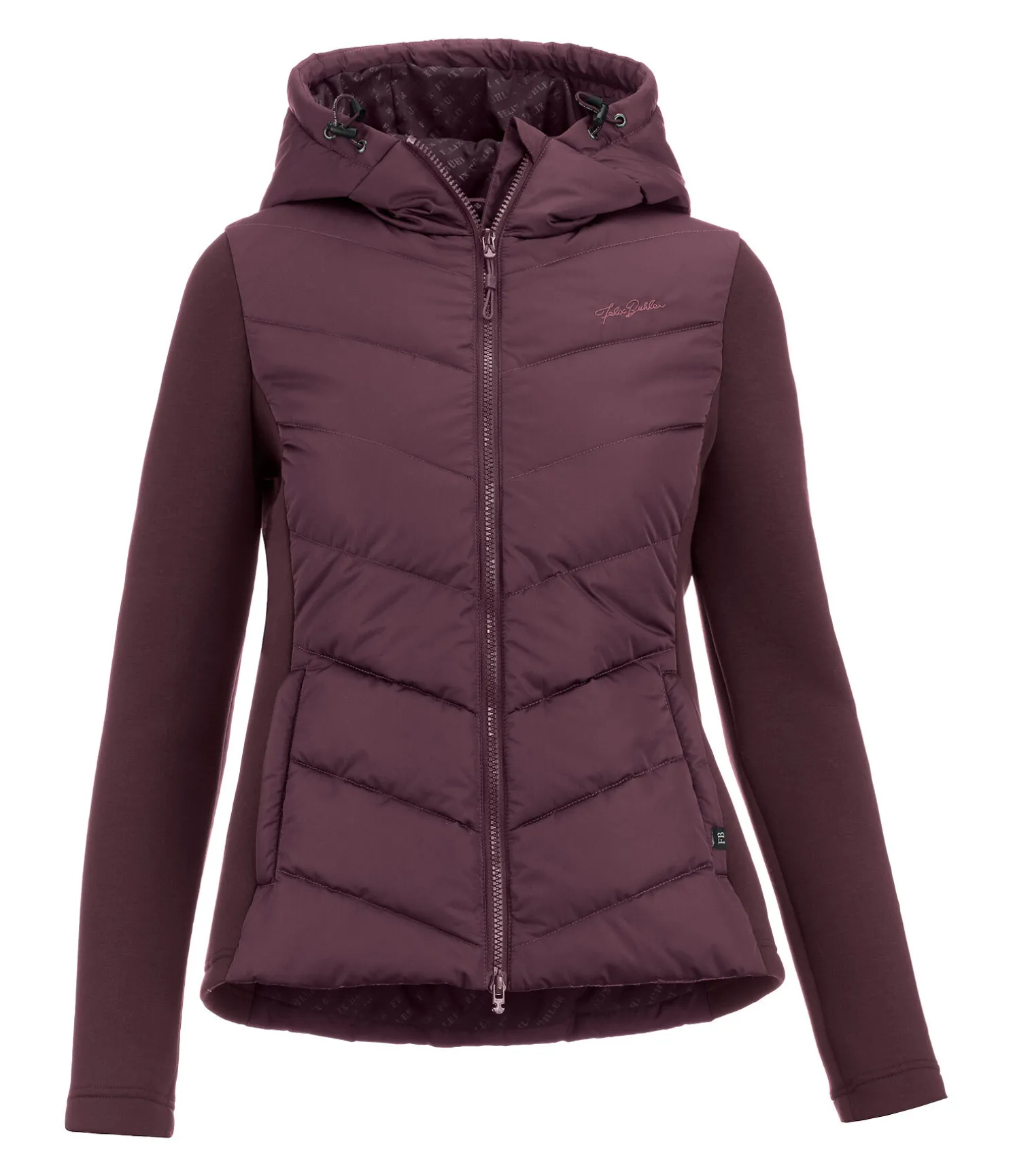 Veste d'équitation bi-matière à capuche Melli