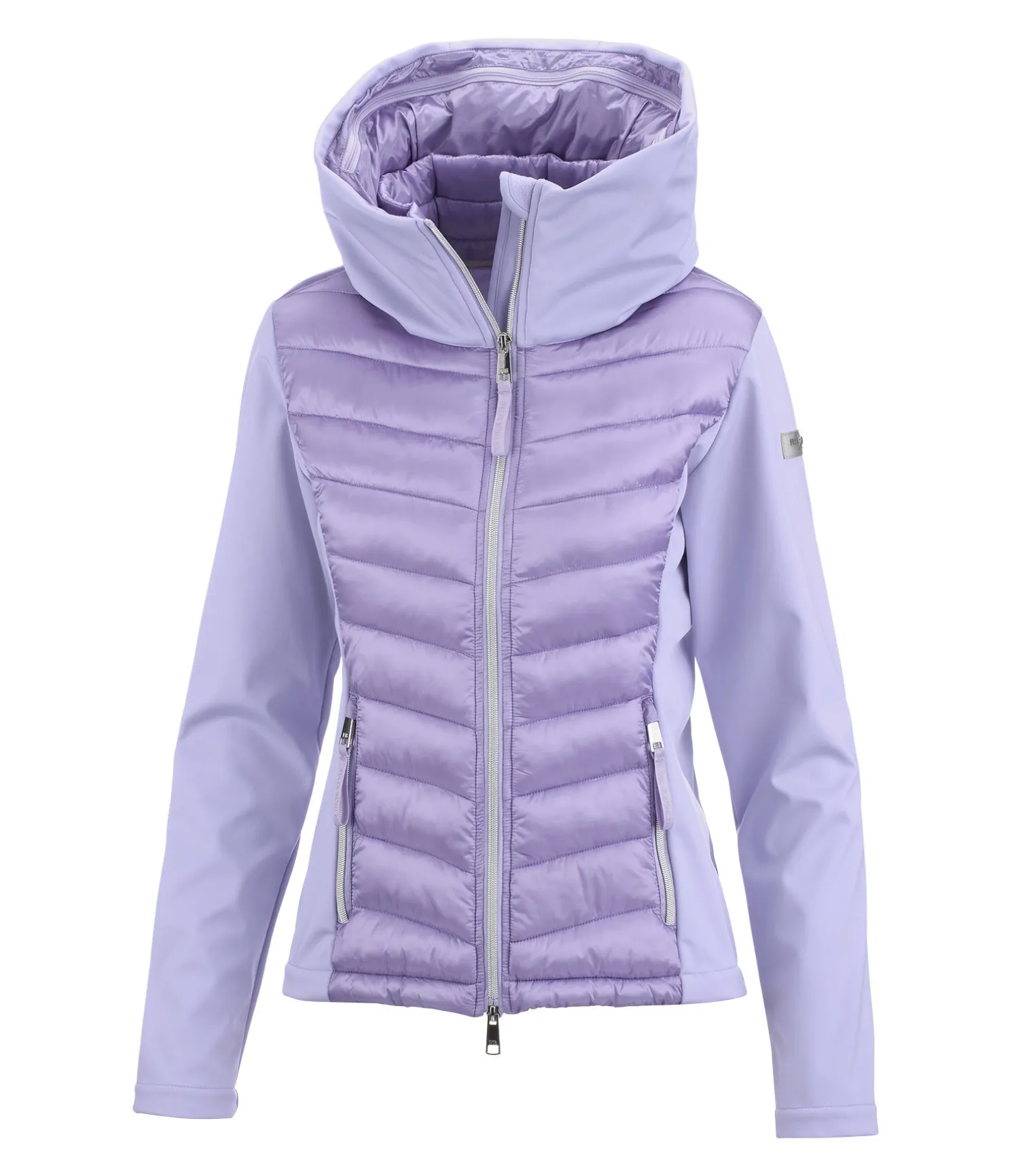 Veste d'équitation bi-matière à capuche Cora