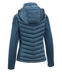 Veste d'équitation bi-matière à capuche Cora