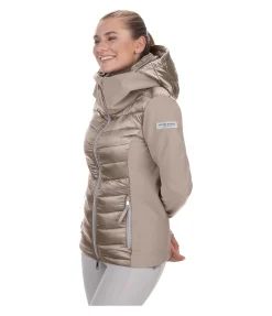Veste d'équitation bi-matière à capuche Cora