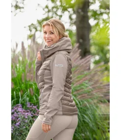 Veste d'équitation bi-matière à capuche Cora