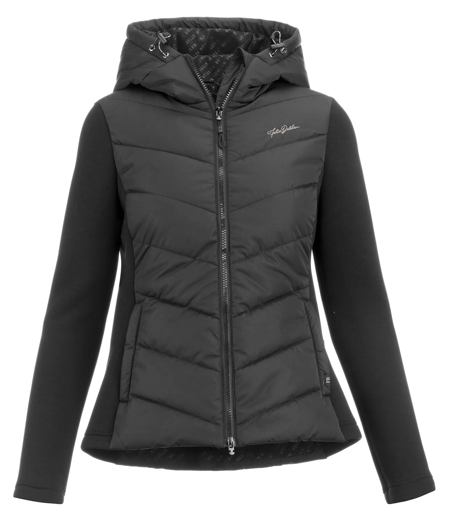 Veste d'équitation bi-matière à capuche Melli