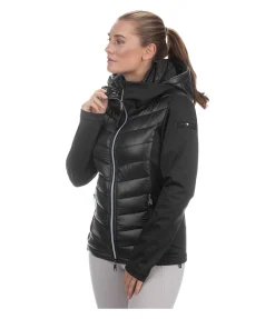 Veste d'équitation bi-matière à capuche Cora