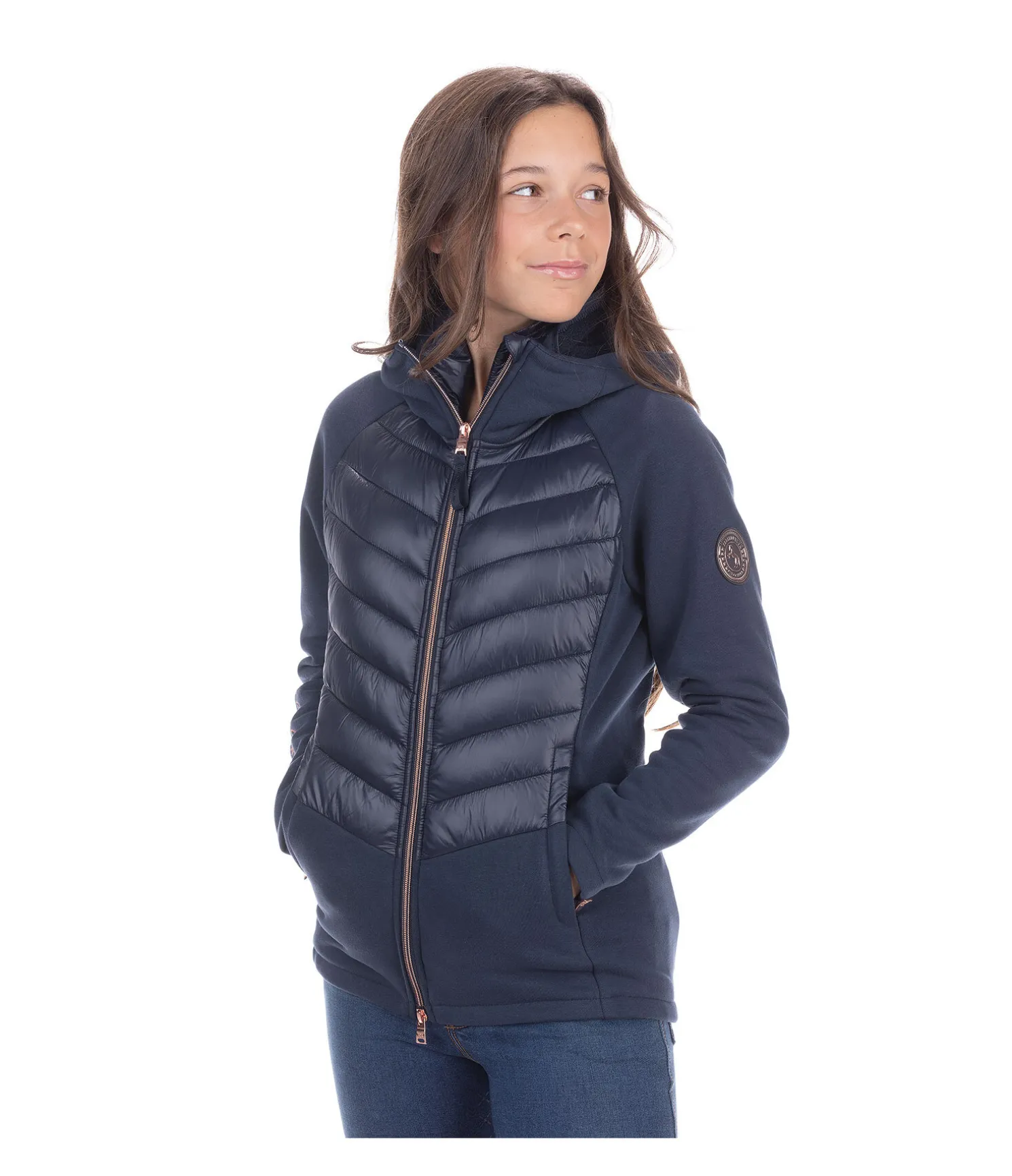 Veste d'équitation bi-matière enfant Dora