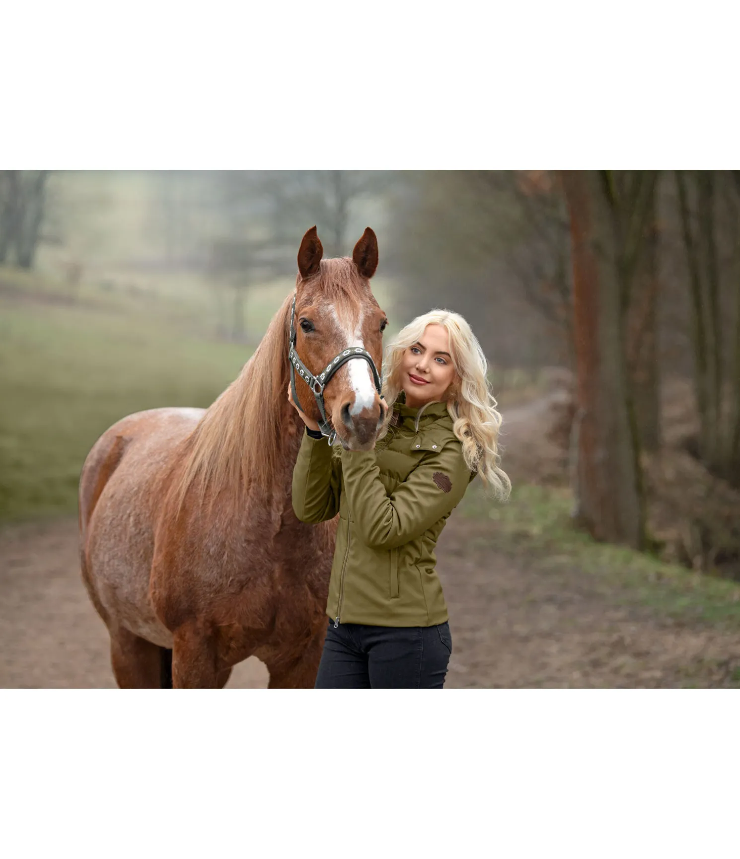 Veste d'équitation bi-matière Jane
